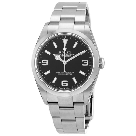 Rolex Explorer Automatic Chronometer Black Dial Men's Watch