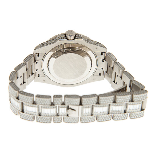 Rolex GMT Master II Diamond Automatic 18kt White Gold Set With