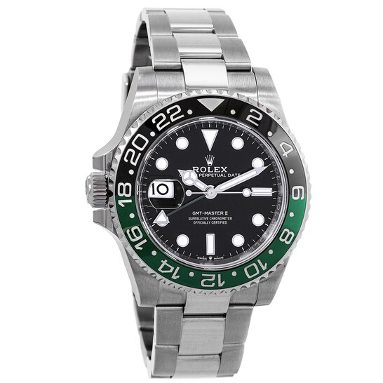 Rolex GMT-Master II Lefty Automatic Black Dial Sprite Bezel Men's