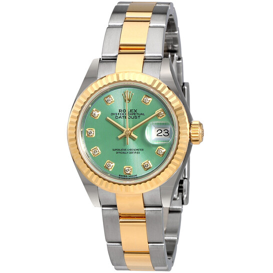 Rolex Lady Datejust Mint Green Diamond Dial Automatic Watch 279173GNDO - 546x546