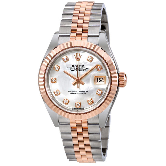 Rolex Lady Datejust Mother of Pearl Diamond Steel and 18K Everose