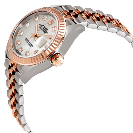 Rolex Lady Datejust Mother of Pearl Diamond Steel and 18K Everose Gold Jubilee Watch 279171MDJ - 546x546 Image #2