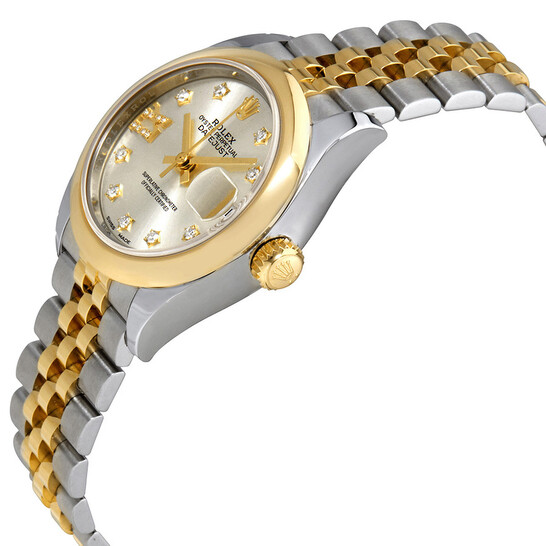 まり❤︎ rolex-datejust-steel-white-
