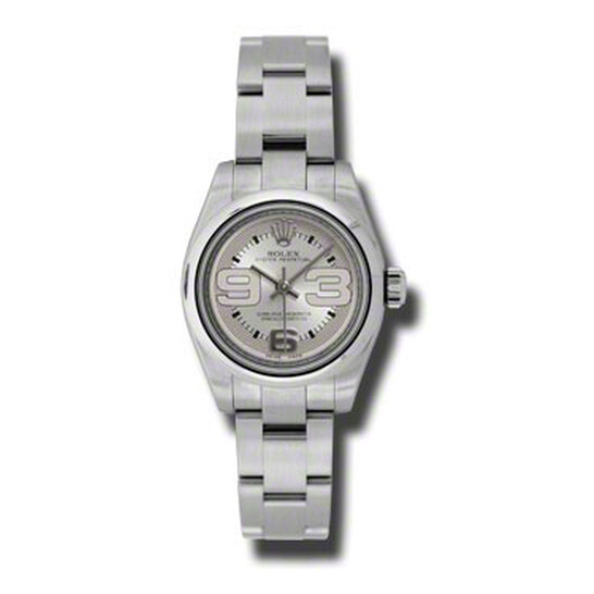 Rolex Lady Oyster Perpetual Silver Dial Ladies Watch 176200S369O - 546x546