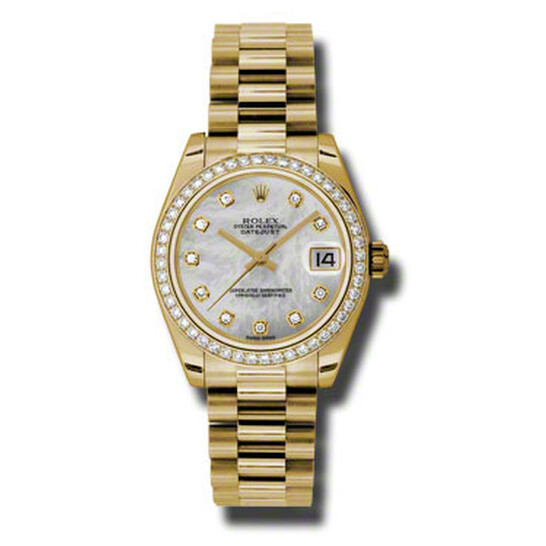 Rolex Lady-Datejust 31 Mother Of Pearl Dial 18K Yellow Gold