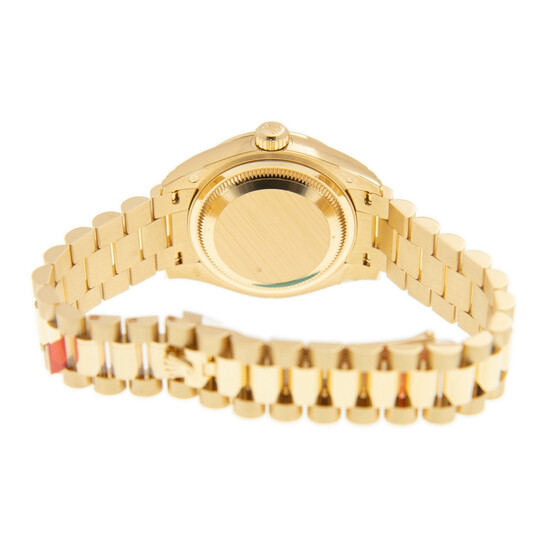 Rolex Lady-Datejust Champagne Diamond Dial Automatic Ladies 18 Carat Yellow Gold President Watch 279138RBCDP - 546x546 Image #4