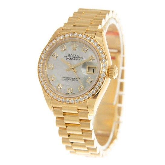 Rolex Lady-Datejust Mother Of Pearl Dial Automatic 18 Carat Yellow Gold Watch 279138MDP - 546x546 Image #4