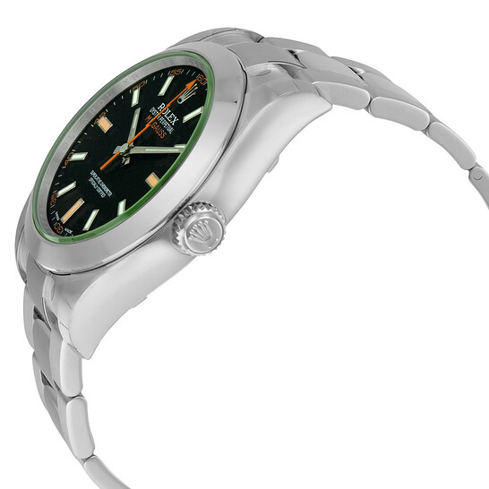 Rolex Milgauss Black Dial Domed Bezel Green Crystal Oyster Bracelet Unisex Watch 116400V Rolex Milgauss Black Dial Domed Bezel Green Crystal Oyster Bracelet Unisex Watch 116400V - 546x546 Image #3
