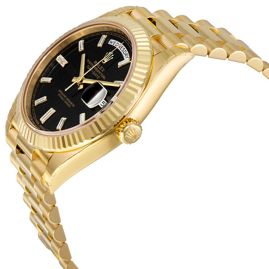 Rolex Oyster Perpetual 18K Yellow Gold Diamond Men's Automatic President Watch 228238BKDP - 546x546 Image #2