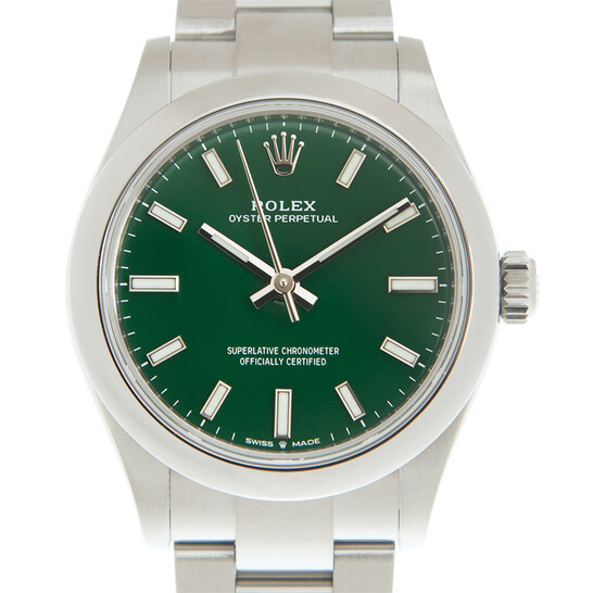 Rolex Oyster Perpetual 31 Automatic Green Dial Ladies Watch