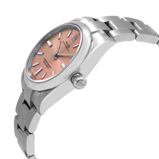 【美品】ROLEX OYSTER PERPETUAL LADYピンク　レディース Rolex Midsize Oyster Perpetual 31mm 2ct Diamonds Pink Dial