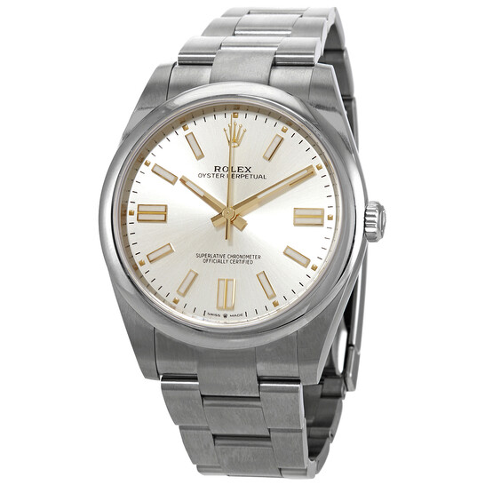 Rolex Oyster Perpetual 41 Automatic Silver Dial Men's Watch