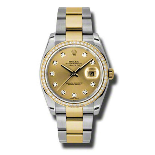 Rolex Oyster Perpetual Datejust 36 Champagne Dial Stainless Steel