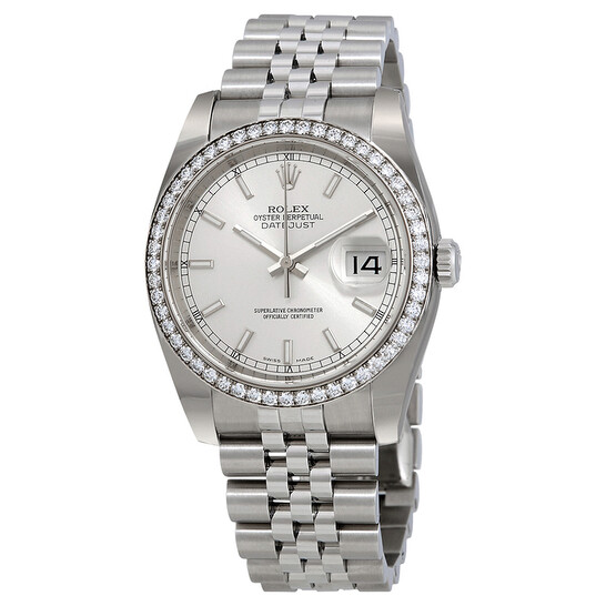 〇 ROLEX レプリカ品 DATEJUST 36 対応ブレス YZ4428 Rolex Datejust 36 White Gold & Steel 116244 Silver Jubilee