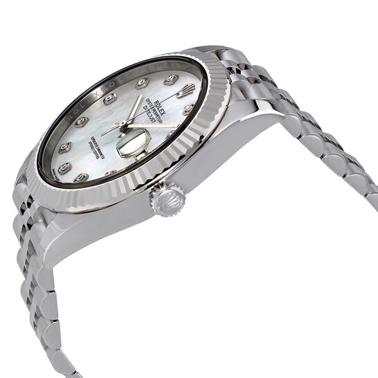 Rolex Oyster Perpetual Datejust White Mother Of Pearl