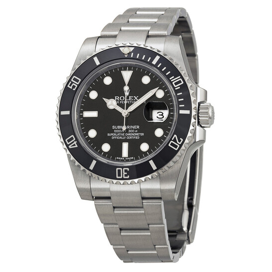 Rolex Oyster Perpetual Submariner Black Dial Black Cerachrom Bezel