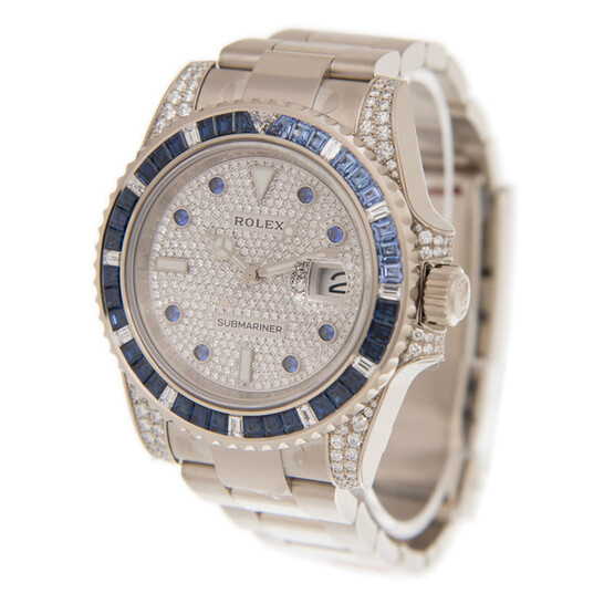 Rolex Submariner Automatic Chronometer Saphire Set Diamond Watch 116659SABRO - 546x546 Image #4
