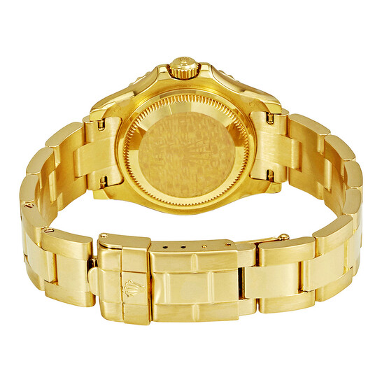 Rolex Yacht-Master Champagne Dial 18K Yellow Gold Oyster Bracelet Automatic Ladies Watch 169628CSO - 546x546 Image #3
