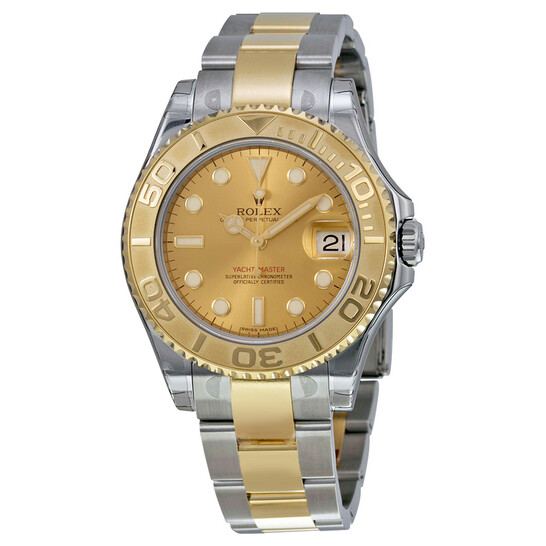 Rolex Yacht-Master Gold Dial Stainless Steel and 18K Yellow Gold Oyster Bracelet Automatic Unisex Watch 168623CSO Rolex Yacht-Master Gold Dial Stainless Steel and 18K Yellow Gold Oyster Bracelet Automatic Unisex Watch 168623CSO - 546x546