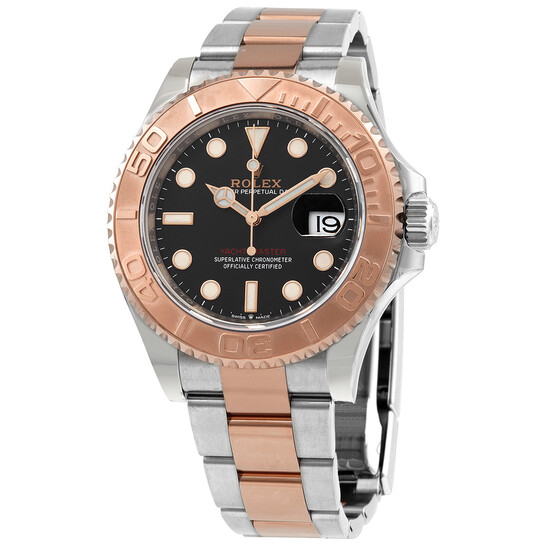 Yacht-Master 40 Black Dial Automatic Men's Steel and 18 ct Everose Gold Oyster Watch 126621BKSO