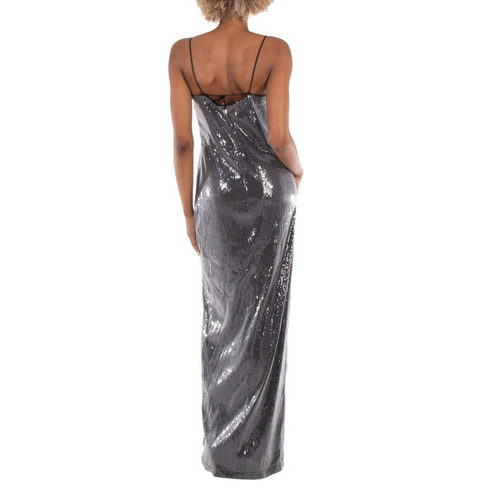 Rotate Square Neck Sequin-Embellished Long Dress, Brand Size 40 (US Size 6) - 546x546 Image #4