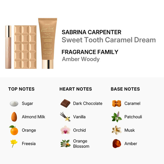 Sabrina Carpenter Ladies Sweet Tooth Caramel Dream Gift Set