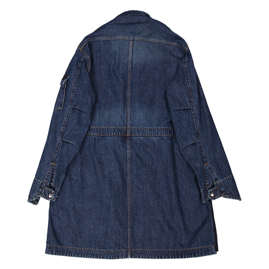 Sacai Khaki Denim Hooded Blouson Coat, Brand Size 1 (Small) 23