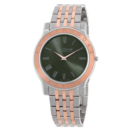 Saint Honore Paris Deauville Quartz Green Dial Men