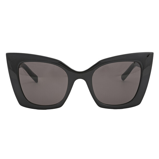 SAINT LAURENT キャットアイサンクラス SL526 001 Saint Laurent Black Cat Eye Ladies Sunglasses SL 526 001 58