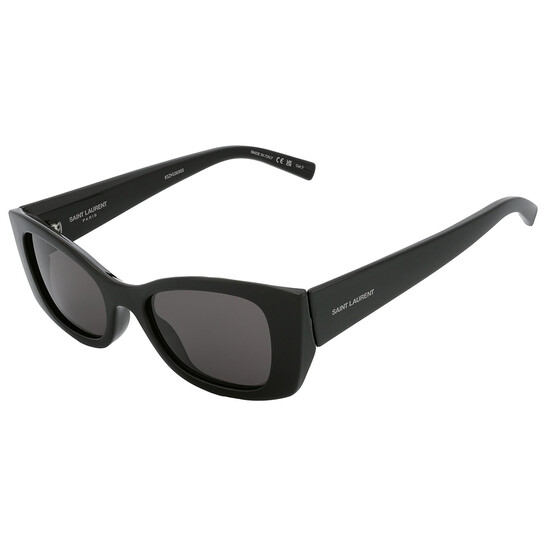 Saint Laurent Black Cat Eye Ladies Sunglasses SL 593 001 52