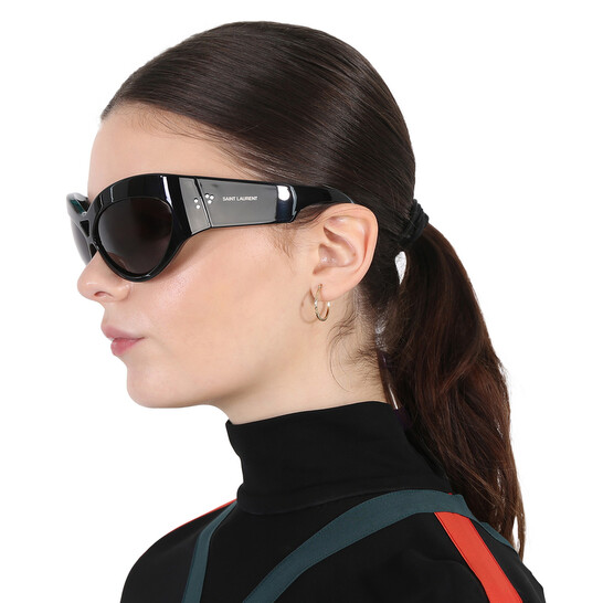 Saint Laurent Black Cat Eye Ladies Sunglasses SL 73 001 67