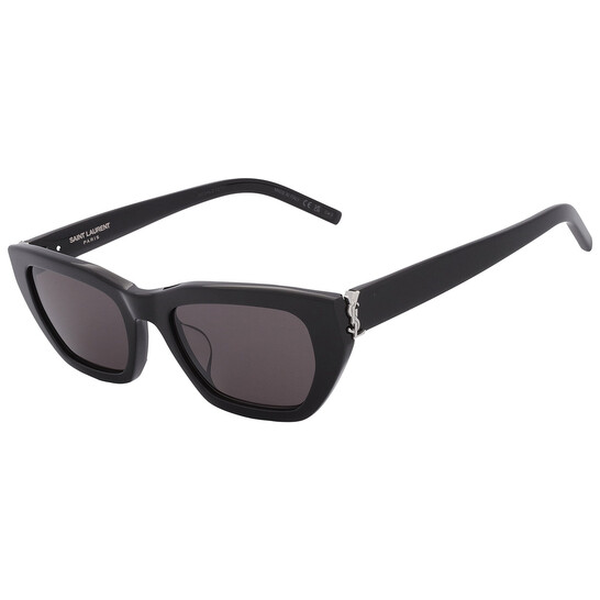 Saint Laurent Black Cat Eye Ladies Sunglasses SL M127-F 001 Saint Laurent Black Cat Eye Ladies Sunglasses SL M127-F 001