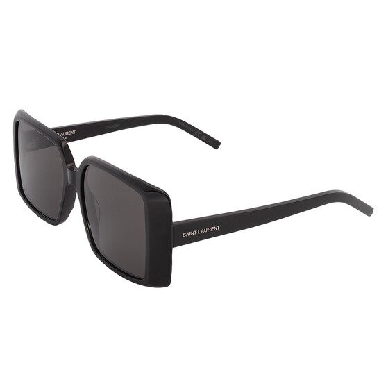 SAINT LAURENT SL 451 サンクラス SL451 001 New SAINT LAURENT SL 451 001 Sunglasses Black 56-16-140 Gray