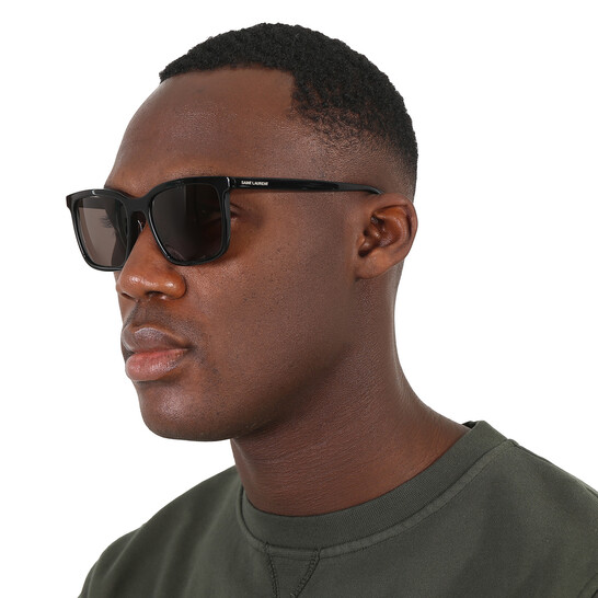 Saint Laurent Black Square Men's Sunglasses SL 500 001 54