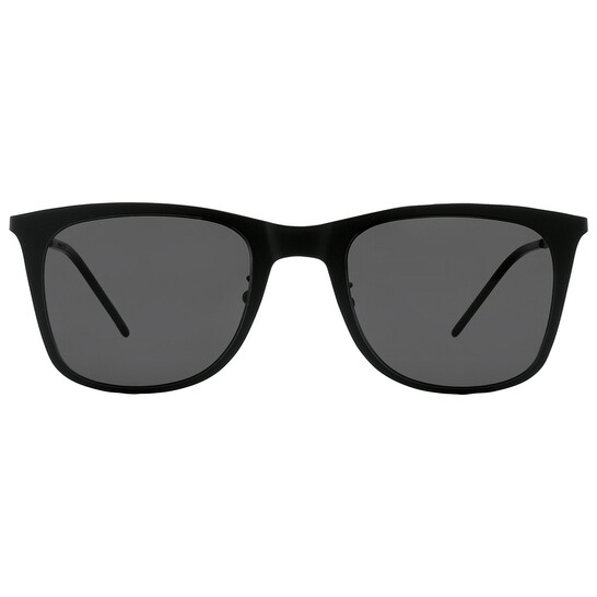 Saint Laurent Black Square Men's Sunglasses SL 51 SLIM METAL