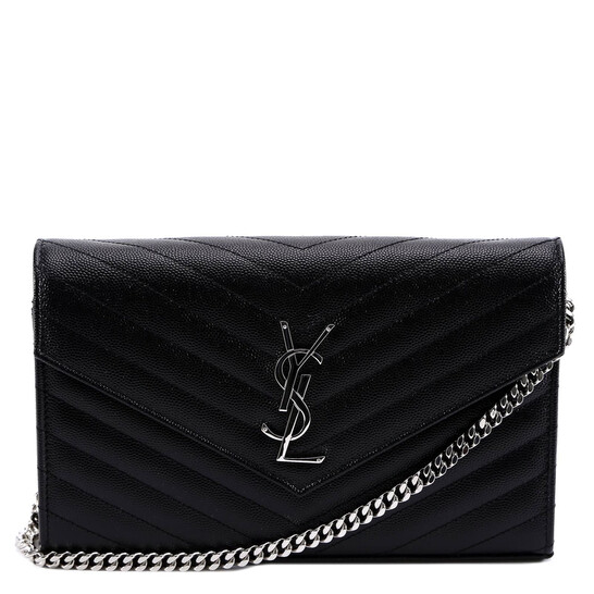 Saint Laurent Classic Cassandre Chain Wallet 377828 BOW02 1000