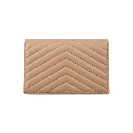 Saint Laurent Cassandre Lambskin Chain Wallet 742920AAA44 2357