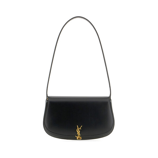 【Yves Saint Laurent】Leather Shoulder Bag Saint Laurent Dark Brown Leather Mini Voltaire Shoulder Bag