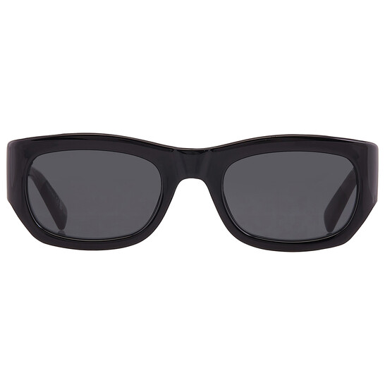 Saint Laurent Dark Grey Rectangular Ladies Sunglasses SL 713 001