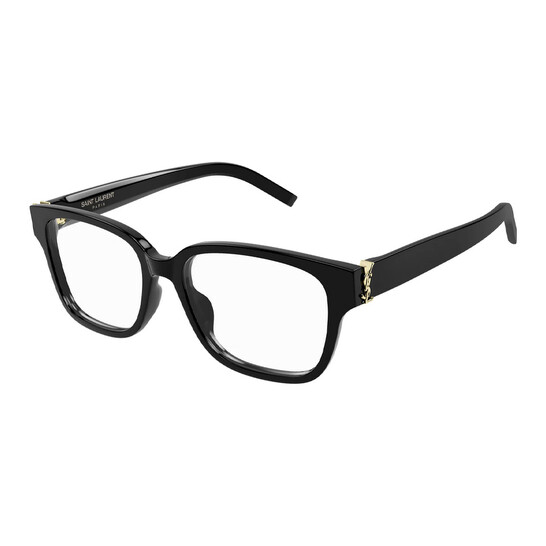 Saint Laurent Demo Square Unisex Eyeglasses SL M150/F 001 55 Saint Laurent Demo Square Unisex Eyeglasses SL M150/F 001 55