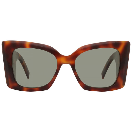 Saint Laurent Green Butterfly Ladies Sunglasses SL M119