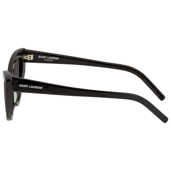 Saint Laurent Grey Cat Eye Ladies Sunglasses SL 213 LILY 001