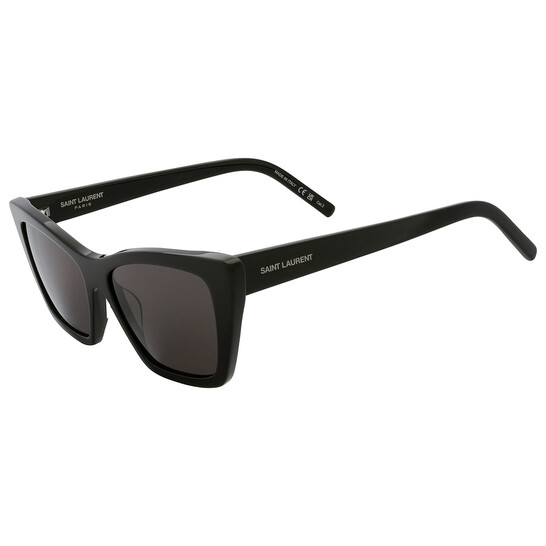 Saint Laurent Grey Cat Eye Ladies Sunglasses SL 276 MICA 032 55