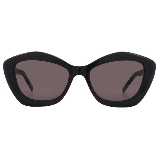 Saint Laurent Grey Cat Eye Ladies Sunglasses SL 68 001 54