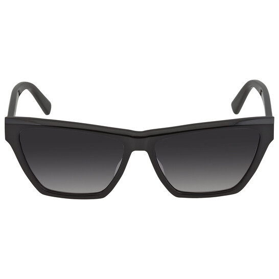 サングラス SAINT LAURENT Woman Sunglasses Grey SLM94 001 Saint Laurent SLM94 001 Sunglasses Women's Black/Grey Cat