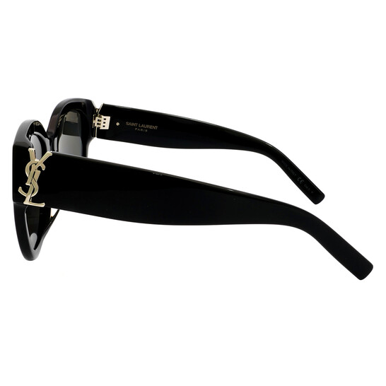 Saint Laurent Grey Round Ladies Sunglasses SL M95/F 005 56