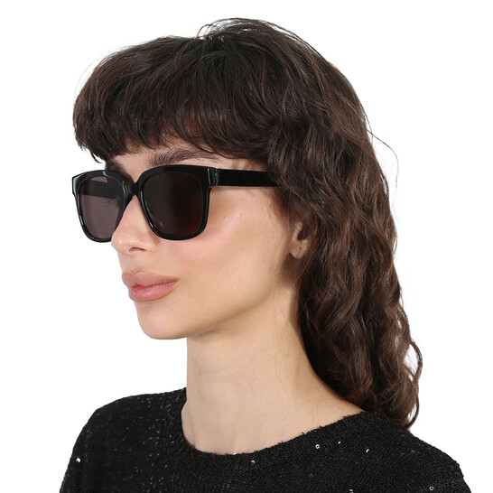 サングラス SAINT LAURENT Woman Sunglasses Grey SL301LOULOU 001 Saint Laurent™ SL 301 Loulou Heart Sunglasses | EyeOns.com