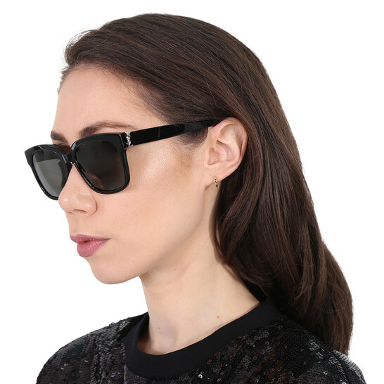NIB Authentic Saint Laurent Grey Square Ladies Sunglasses SL M41 NIB Saint Laurent Grey Square Ladies Sunglasses SL M41 Gold  main image 3
