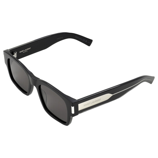Saint Laurent Grey Square Men's Sunglasses SL 617 001 53