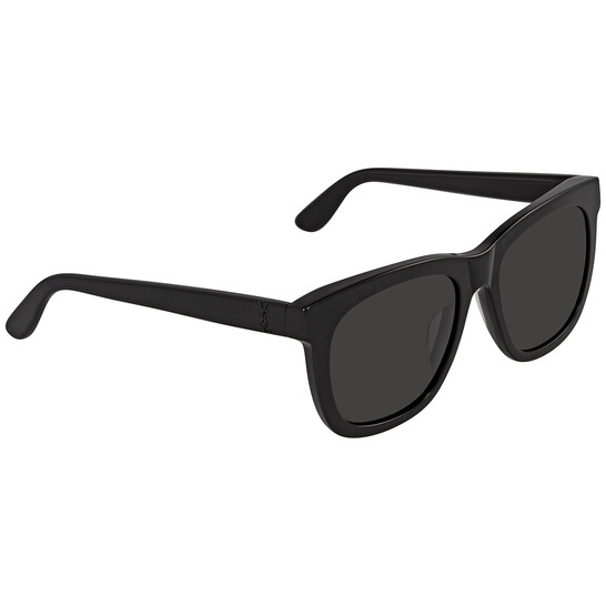 Saint Laurent Paris SL M23/K 001 Black Frame Grey Lens Oversized Sunglasses 58mm New SAINT LAURENT SL M23/K 001 58mm Black YSL Oversized  main image 3